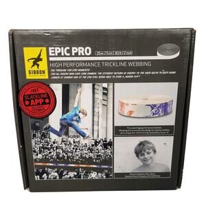 Gibbon Slacklines Epic Pro Trickline Webbing 82ft (25m) High Performance NEW